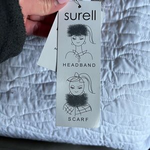 Surell Fox fur Headwrap